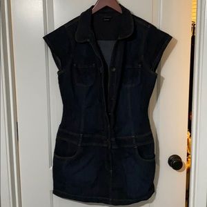 Dark navy blue Denim dress